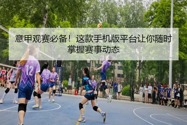 意甲观赛必备！这款手机版平台让你随时掌握赛事动态